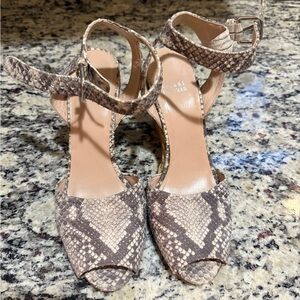 Stuart Weitzman Snake Skin Espadrilles 8M
